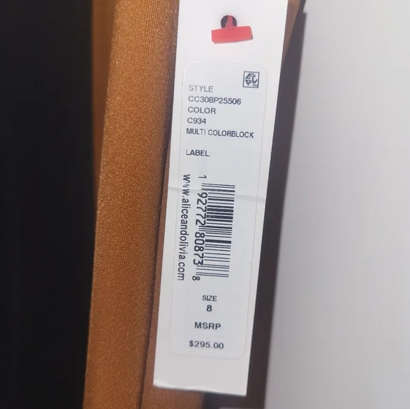 Alice + Olivia Colorblock Sleeveless Dress - Picture 3 of 3